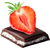 Strawberry flavoured Cream Filled Dark Chocolate - 100g - Sugarless Confectionery