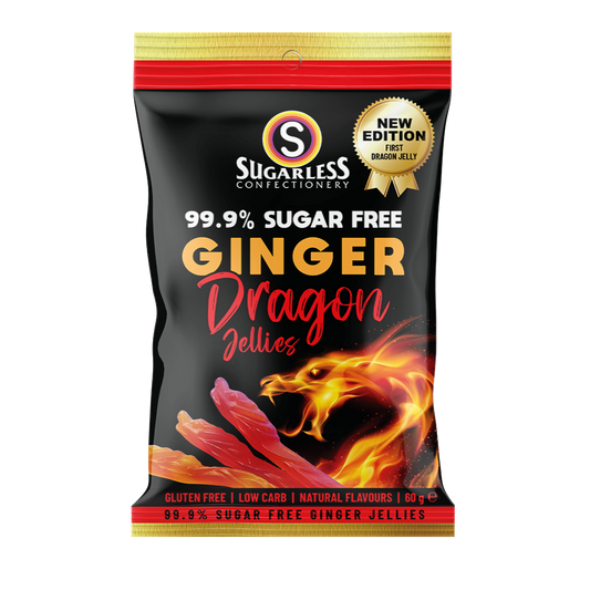 Ginger Dragon Jellies - 60g - Sugarless Confectionery