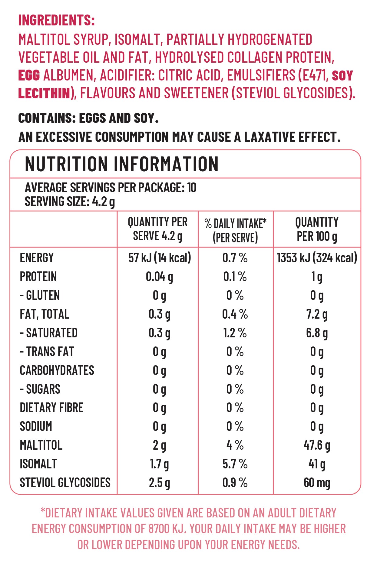 Collagen Strawberry & Blackberry Chews 40g - Sugarless Confectionery