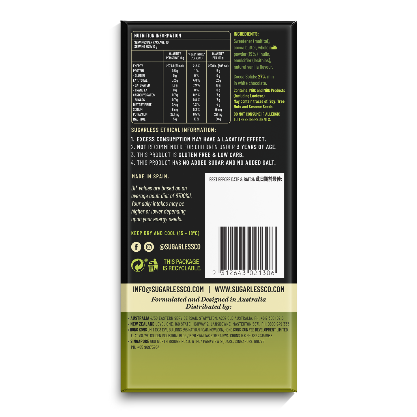 Creamy White Chocolate - 100g