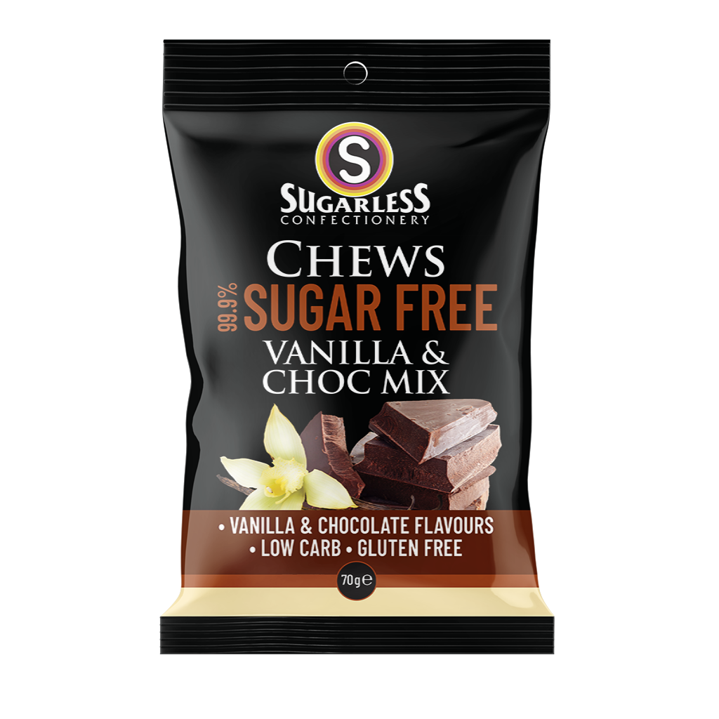 Vanilla & Choc Mix - Sugarless Confectionery
