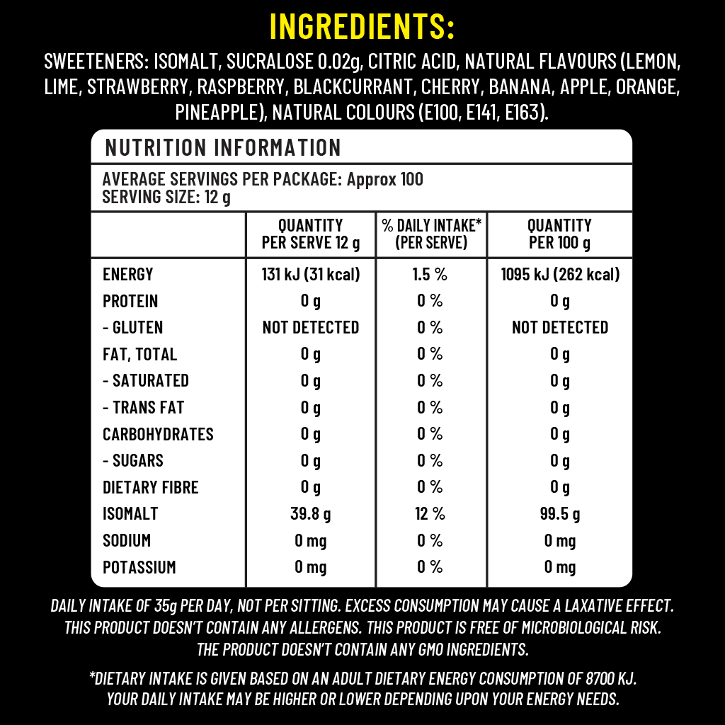 Lollipops (lucky dip choice of flavour) - Sugarless Confectionery