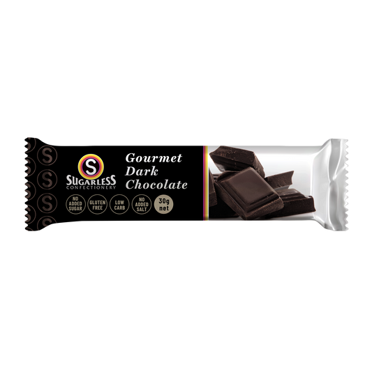 Gourmet Dark Chocolate - 30g - Sugarless Confectionery
