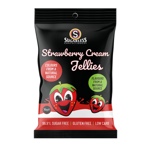 Strawberry & Cream - Sugarless Confectionery