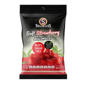 Soft Strawberry Licorice - Sugarless Confectionery