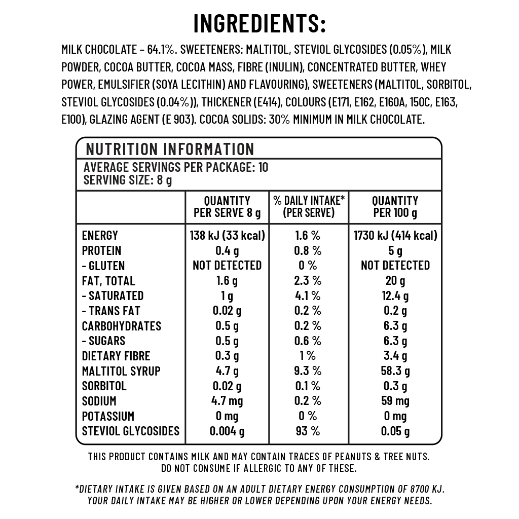 Be Smart Chocolate coated beans - Sugarless Confectionery
