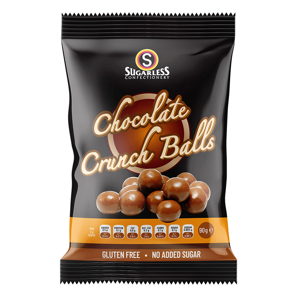 Chocolate Crunch Balls - Sugarless Confectionery