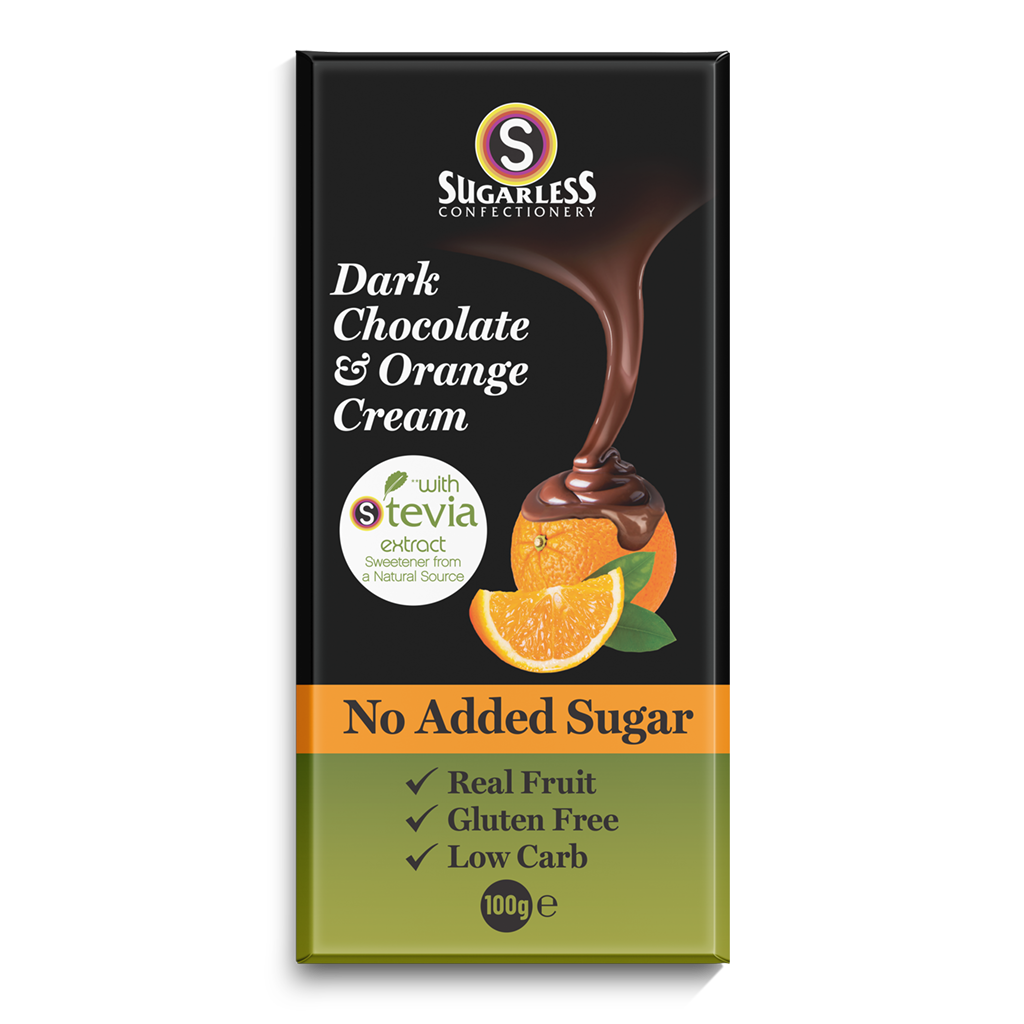 Dark Chocolate & Orange Cream - Sugarless Confectionery